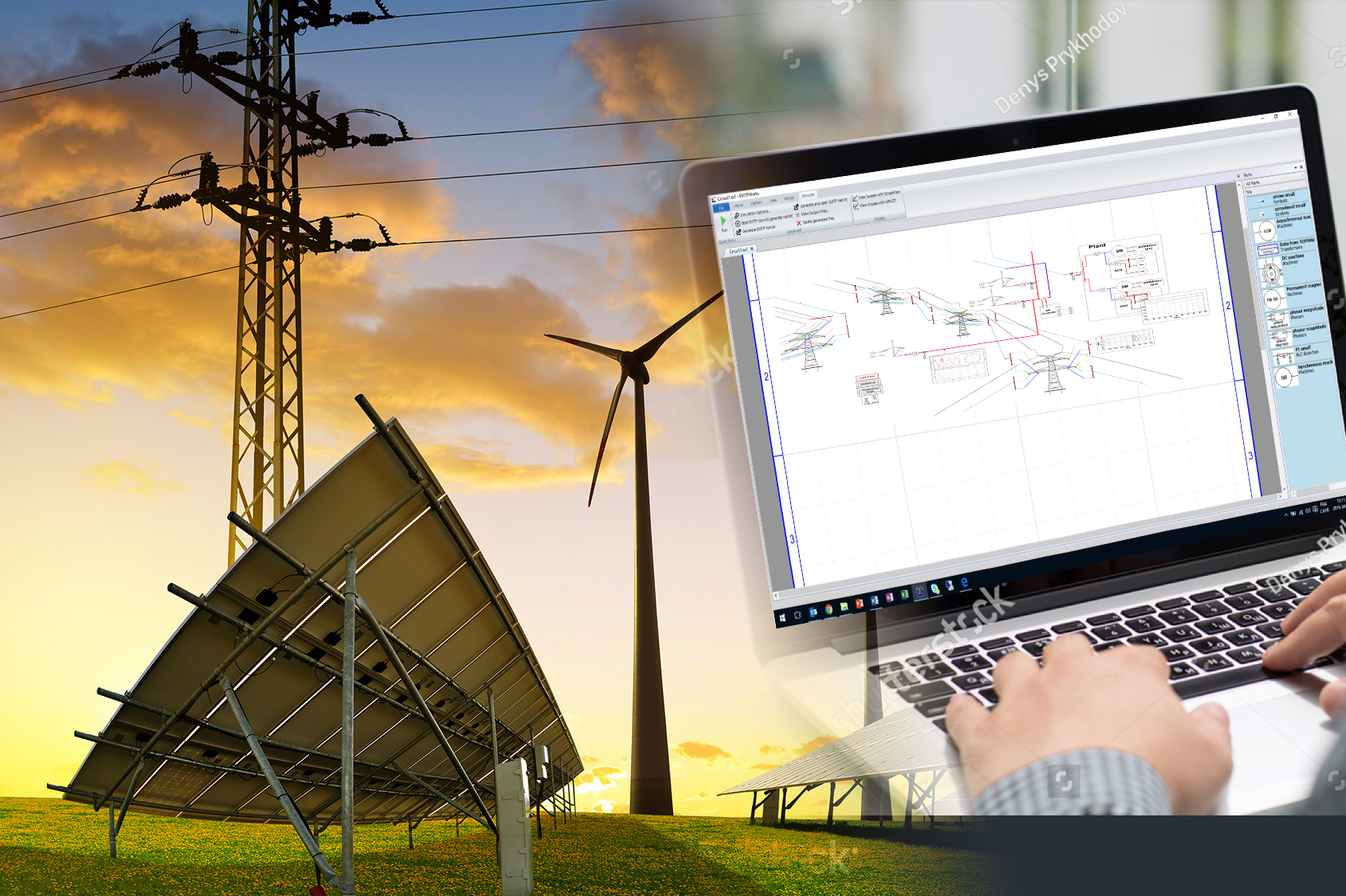 Consulting services for simulation of power systems including green energy