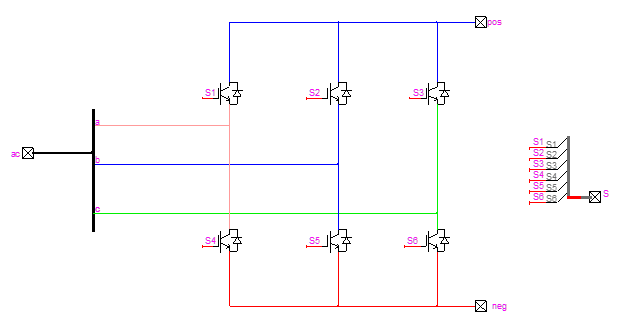 Detailed converter model
