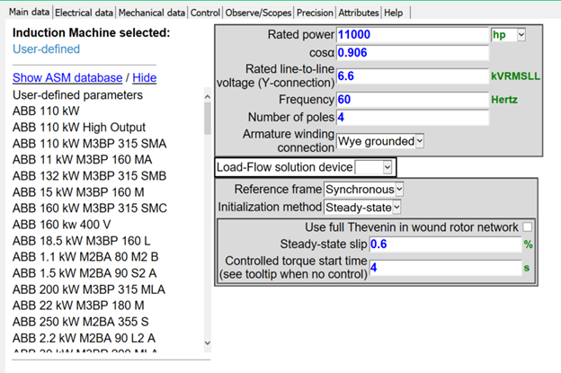 New Asynchronous Machine Database New Asynchronous Machine Database