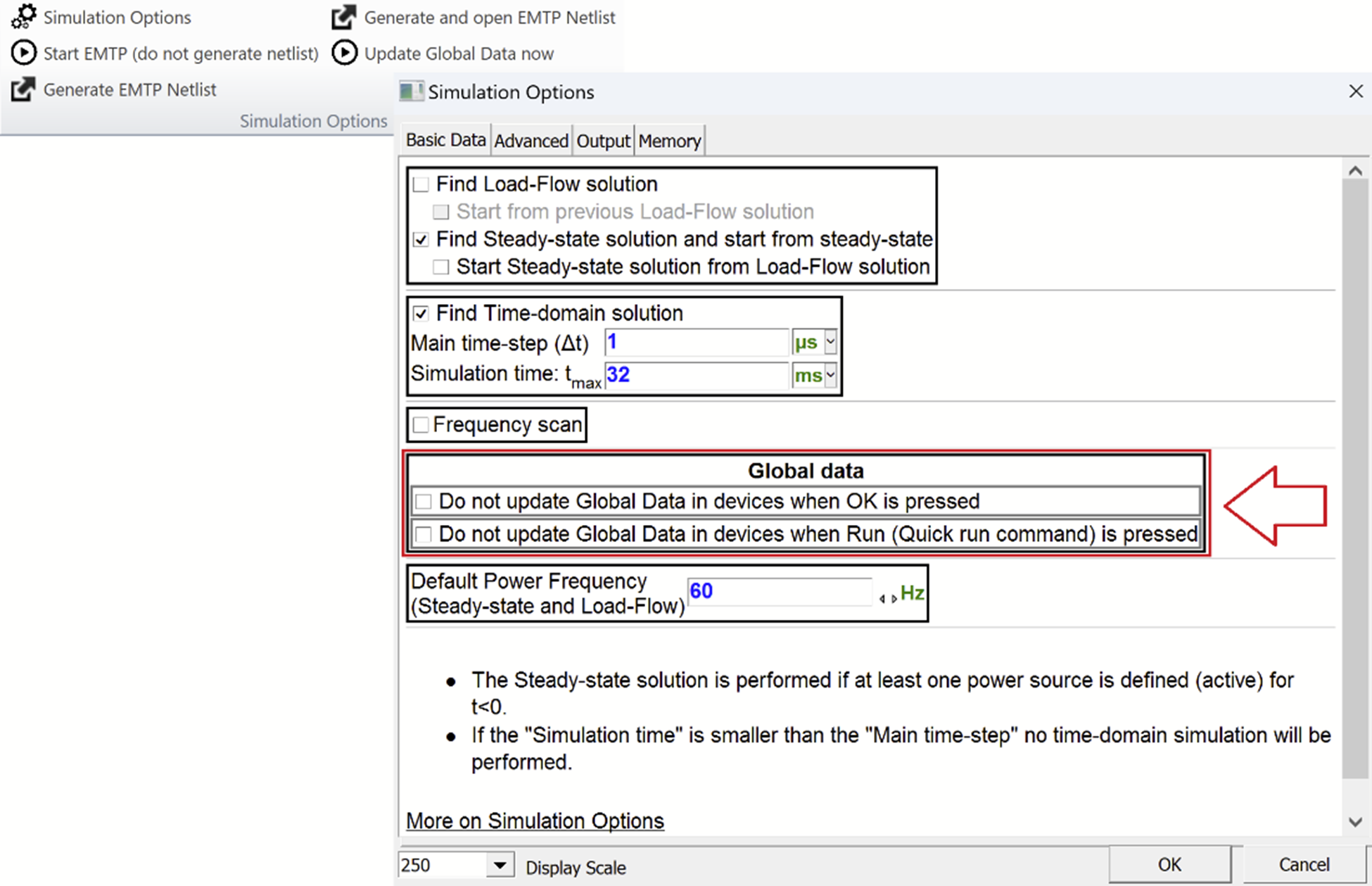 Global Data Options providing user flexibility and reduce time updating data Global Data Options providing user flexibility and reduce time updating data