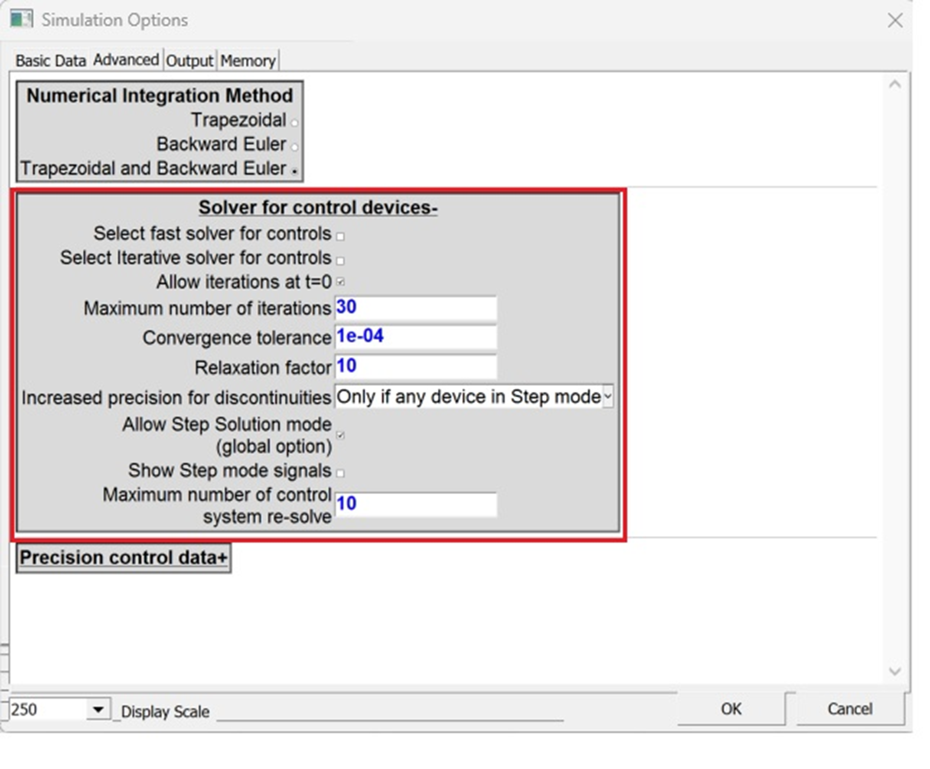 Improved performance control solver use application of relaxations (special method) Improved performance control solver use application of relaxations (special method)
