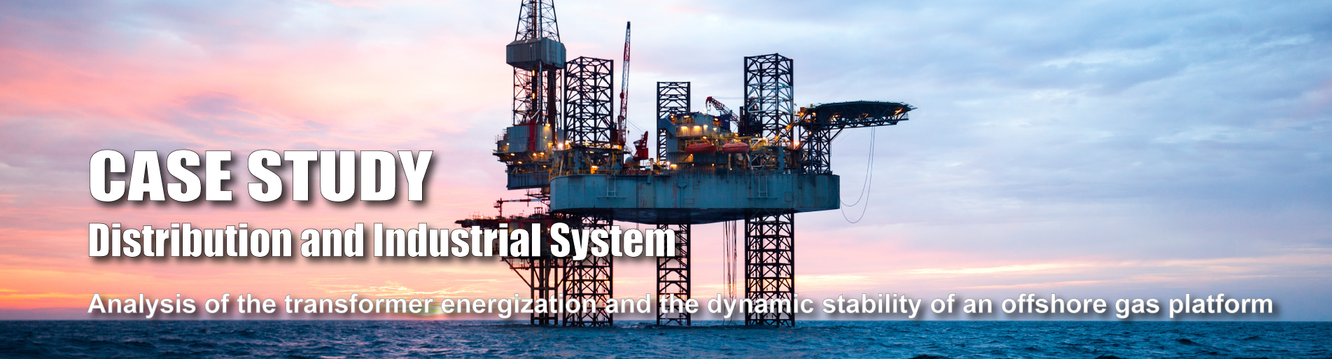 Analysis of the transformer energization and the dynamic stability of an offshore gas platform