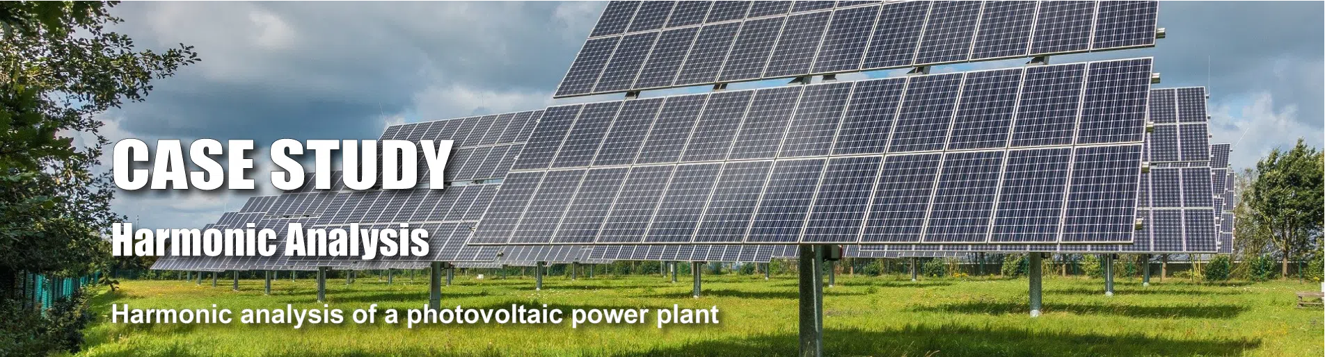 Harmonic analysis of a photovoltaic power plant