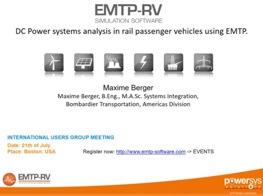 DC Power Systems Analysis in Rail Passenger Vehicles using EMTP	