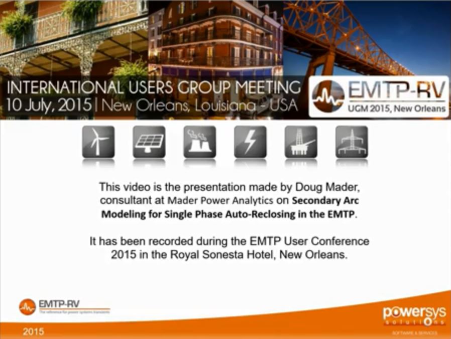 Secondary Arc Modeling For Single Phase Auto-Reclosing in the EMTP