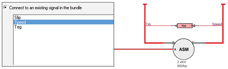 Bundle to signal connection without breakout