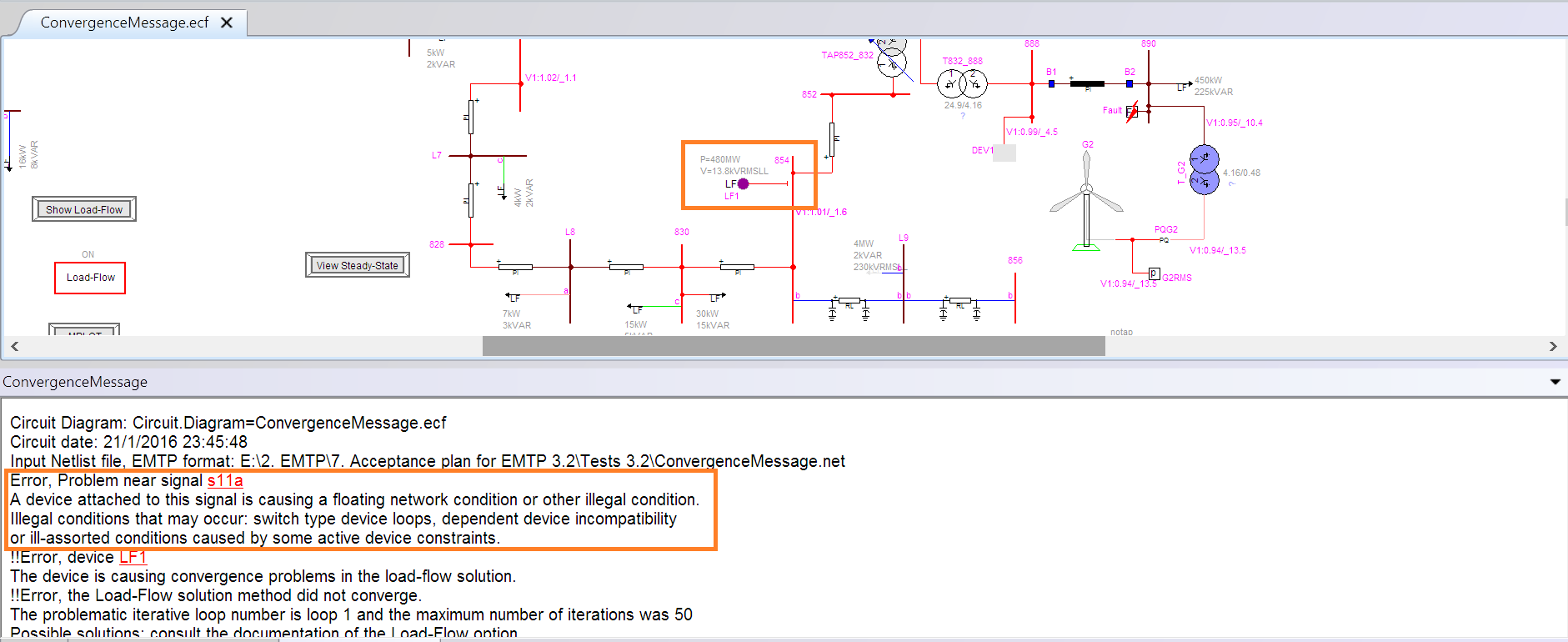 System identify devices/regions causing convergence problems System identify devices/regions causing convergence problems