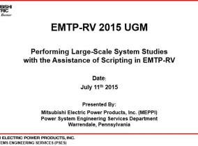 Performing Large-Scale System Studies with the Assistance of Scripting in EMTP-R