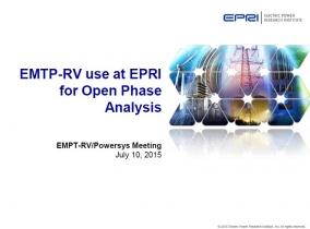 EMTP use at EPRI for Open Phase Analysis