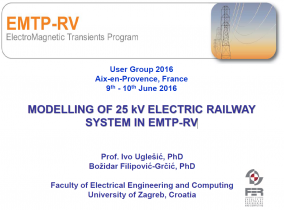 Modelling of 25 kV Electric Railway System in EMTP