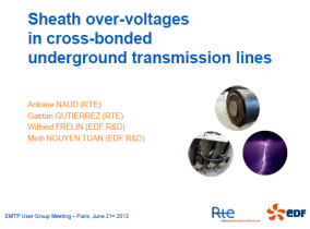 [Lines]_Sheath over-voltages in cross-bonded underground transmission lines