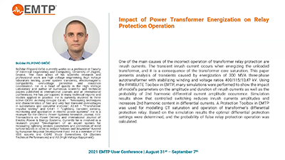 Impact of Power Transformer Energization on Relay Protection Operation