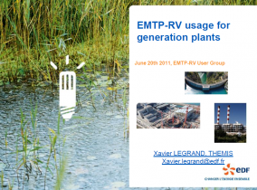 EMTP usage for generation plants