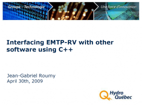 [Cosimulation]_Interfacing EMTP with other software using C++ 