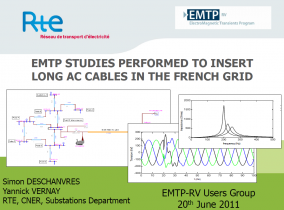 [Network_Analysis]_EMTP studies performed to insert long AC cables in the French