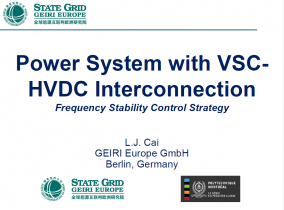 Power System with VSC-HVDC Interconnection