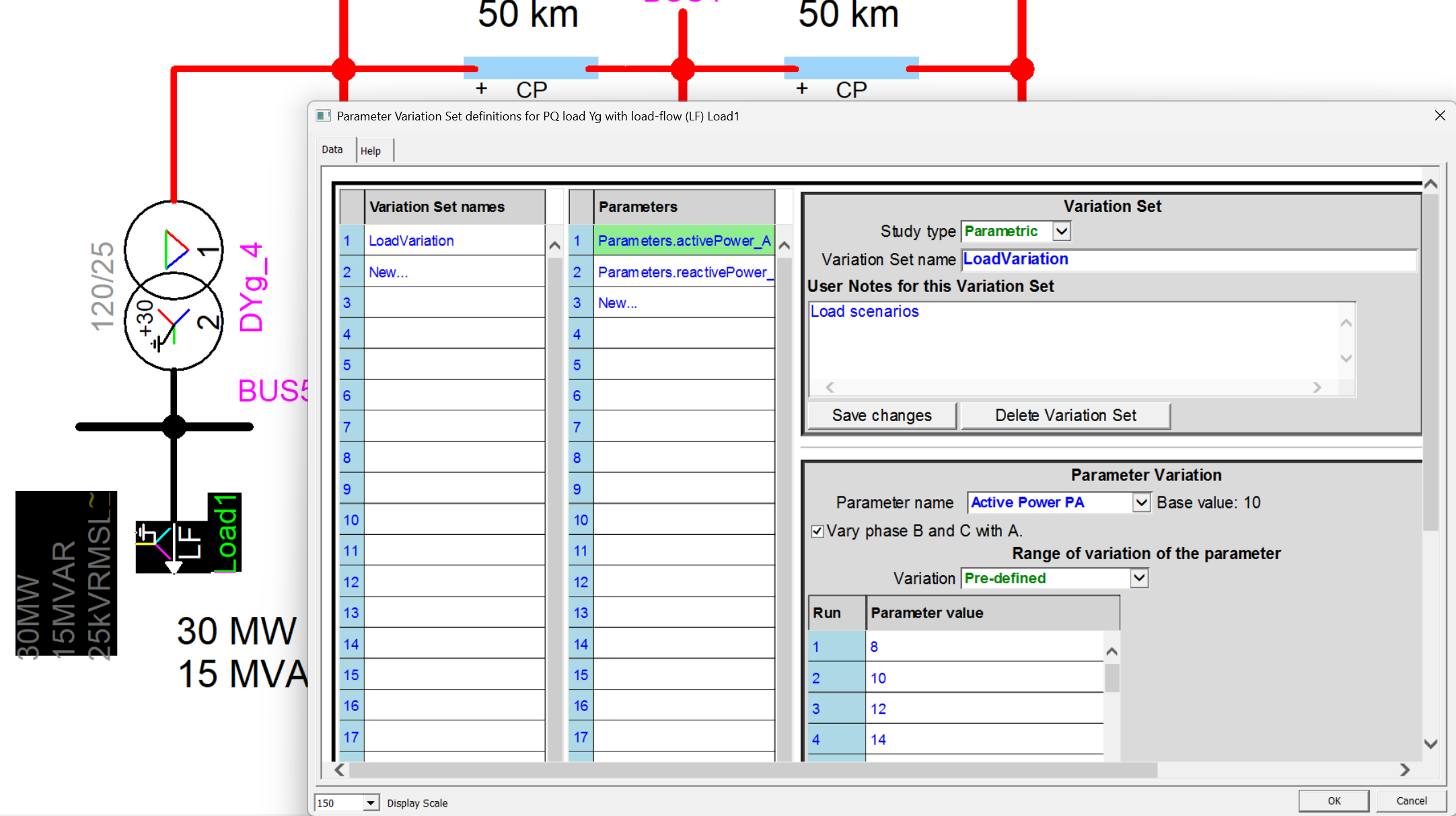 Figure 1. Device parameters creation
